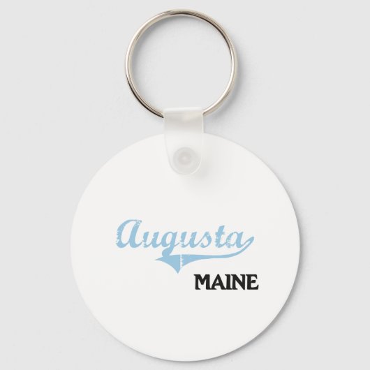 Augusta Maine City Classic Sleutelhanger (Voorkant)