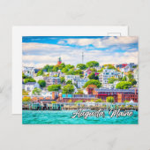 Augusta, Maine, Verenigde Staten Briefkaart (Voorkant / Achterkant)