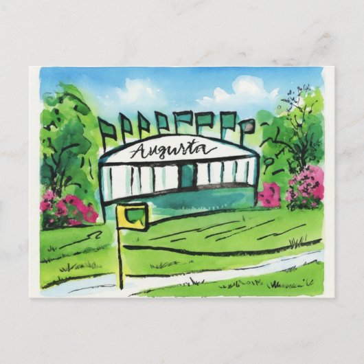 Augusta National ansichtkaart Briefkaart (Voorkant)
