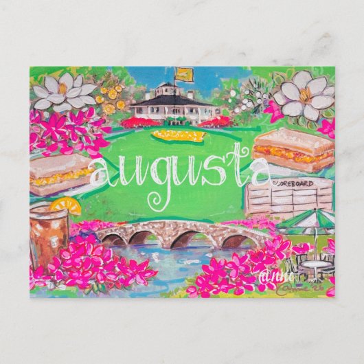 Augusta National Iconen Briefkaart (Voorkant)