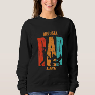 Augusta Native Funny State Flag Papa Ouder Baby Trui