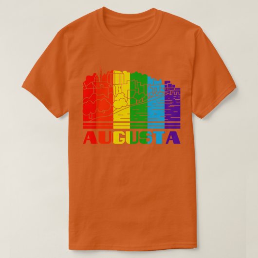 Augusta Pride Augusta LGBT Gift LGBTQ Supporter T T-shirt (Design voorkant)