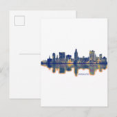 Augusta Skyline Uitnodiging Briefkaart (Voorkant / Achterkant)