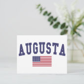 Augusta US Flag Briefkaart (Staand voorkant)