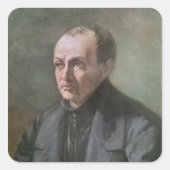 Auguste Comte Vierkante Sticker (Voorkant)