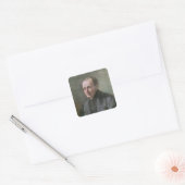 Auguste Comte Vierkante Sticker (Envelop)