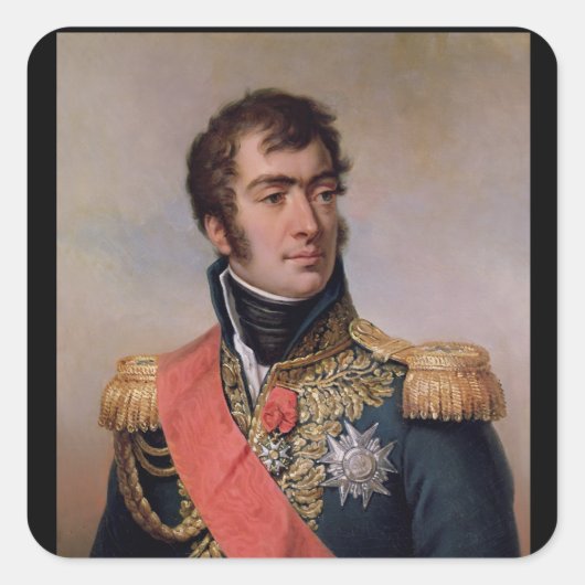Auguste Frederic Louis Viesse de Marmont Vierkante Sticker (Voorkant)