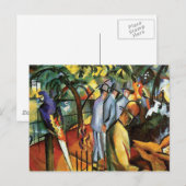 Auguste Macke - Dierenliefhebber in de dierentuin Briefkaart (Voorkant / Achterkant)