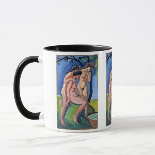 Auguste Macke Drie Actes Mok (Links)