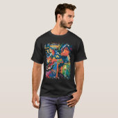 Auguste Macke - Homage naar Bach Abstracte moderne T-shirt (Voorkant volledig)