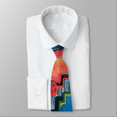 Auguste Macke - Hommage aan Bach Abstracte Moderne Stropdas (Gebonden)