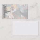 Auguste Macke - Russische balletdansers op podium Visitekaartje (Voorkant / Achterkant)