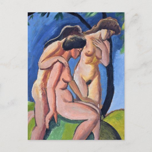 Auguste Macke Three Acts Briefkaart (Voorkant)