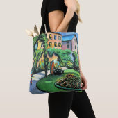 Auguste Macke - Tuinbeeld, populaire schilderij, Tote Bag (Dichtbij)