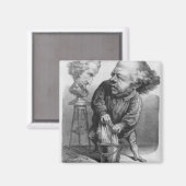 Auguste Preault (1809-1879), karikatuur van Le Bou Magneet (Voorkant / Achterkant)