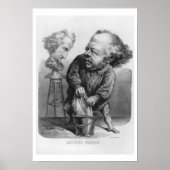 Auguste Preault (1809-1879), karikatuur van Le Bou Poster (Voorkant)