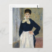 Auguste Renoir A Waitress in Duals Restaurant Briefkaart (Voorkant / Achterkant)