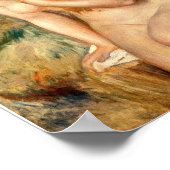 Auguste Renoir - Bather Seed on a Rock Poster (Hoek)