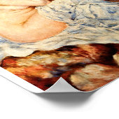 Auguste renoir - bather zetelt op de zand - bank poster (Hoek)