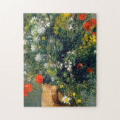 Auguste renoir - bloemen in een fase legpuzzel (Verticaal)