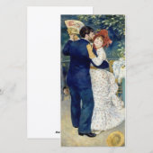 Auguste Renoir - Country Dance Feestdagenkaart (Voorkant / Achterkant)