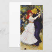 Auguste renoir - dance at Bougival Feestdagenkaart (Voorkant / Achterkant)