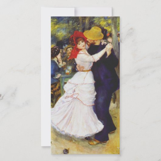 Auguste renoir - dance at Bougival Feestdagenkaart (Voorkant)