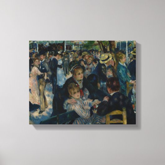 Auguste Renoir - Dance at Le Moulin de la Galette Canvas Afdruk (Voorkant)
