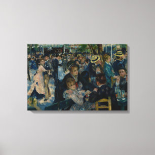 Auguste Renoir - Dance at Le Moulin de la Galette Canvas Afdruk