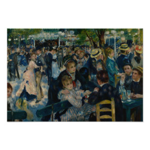 Auguste Renoir - Dance at Le Moulin de la Galette Foto Afdruk