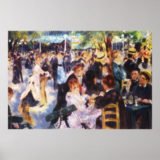 AUGUSTE RENOIR - Dance at Le moulin de la Galette Poster (Voorkant)