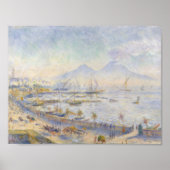 Auguste Renoir - De baai van Napels Poster (Voorkant)