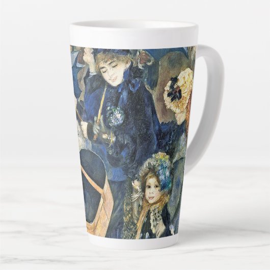 Auguste Renoir - De paraplu's Latte Mok (Rechterhoek)