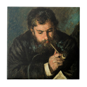 Auguste Renoir door Claude Monet Tegeltje