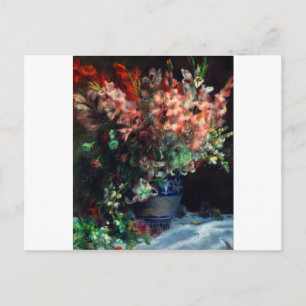 Auguste renoir - Gladioli in een fase Briefkaart