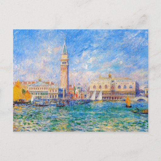 Auguste Renoir - het Doges Palace Venice Briefkaart (Voorkant)