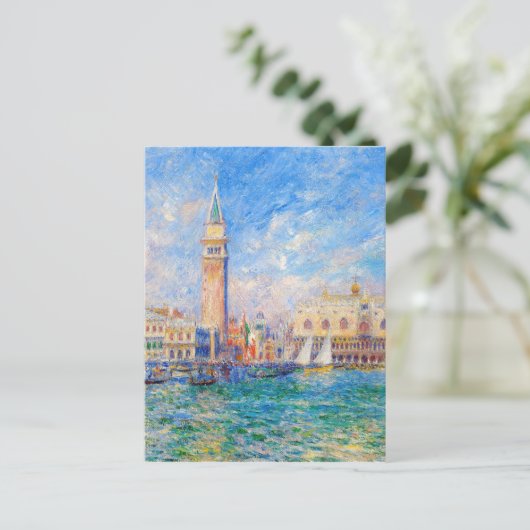 Auguste Renoir - het Doges Palace Venice Briefkaart (Staand voorkant)