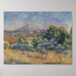 Auguste Renoir - Het Sainte-Victoire-gebergte Poster