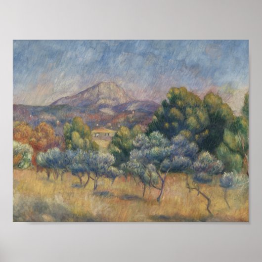 Auguste Renoir - Het Sainte-Victoire-gebergte Poster (Voorkant)
