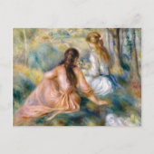 Auguste Renoir in de weide Briefkaart (Voorkant)