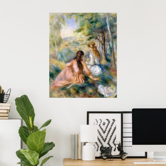 Auguste Renoir in de weide Poster (Thuiskantoor)