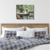 Auguste Renoir - La Grenouillere Canvas Afdruk (Insitu (Slaapkamer))