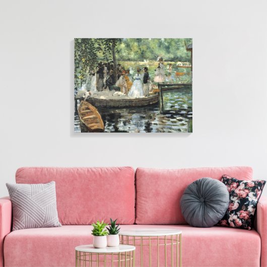Auguste Renoir - La Grenouillere Canvas Afdruk (Insitu (Woonkamer))