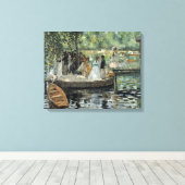 Auguste Renoir - La Grenouillere Canvas Afdruk (Insitu (Houten vloer))