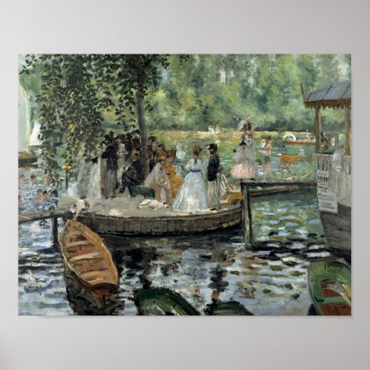 Auguste Renoir - La Grenouillere Poster (Voorkant)