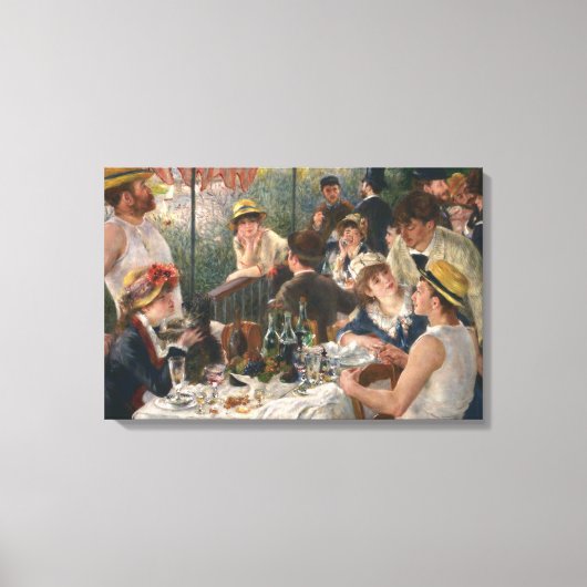 Auguste Renoir - Luncheon of the Boating Party Canvas Afdruk (Voorkant)
