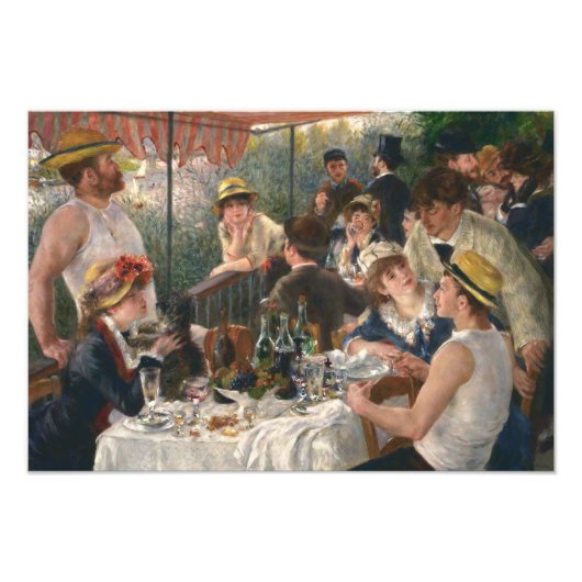 Auguste Renoir - Luncheon of the Boating Party Foto Afdruk (Voorkant)