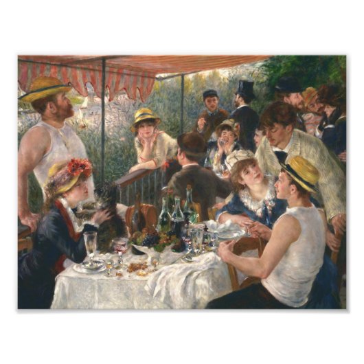 Auguste Renoir - Luncheon of the Boating Party Foto Afdruk (Voorkant)
