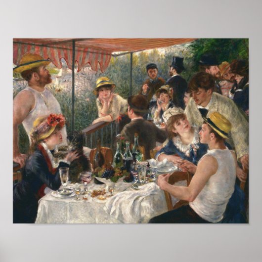 Auguste Renoir - Luncheon of the Boating Party Poster (Voorkant)