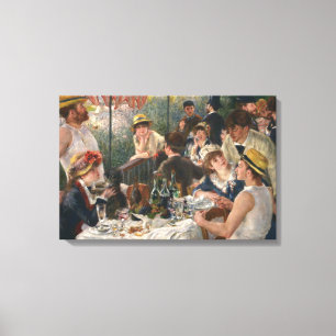 Auguste Renoir - Luncheon van de partij bij de ver Canvas Afdruk
